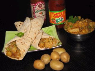 Aloo Kathi Roll by Spice Lover
