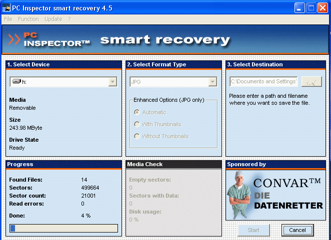 PHOTO RECOVERY PC INSPECTOR