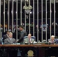 O Presidente do Senado, Tião Viana, abre a Sessão Solene Comemorativa