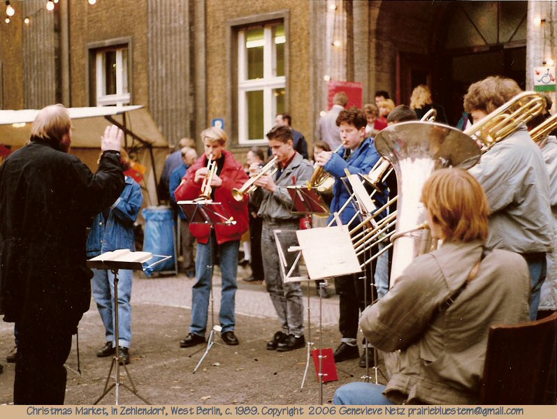 Band at a Berlin Christmas market