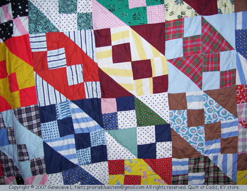 Old handmade quilt