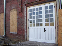 New back doors at fire station museum