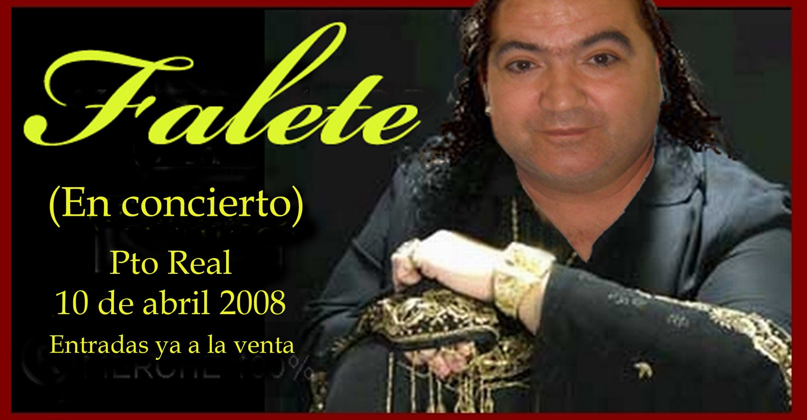 Confirmado Falete actuará en Puerto Real