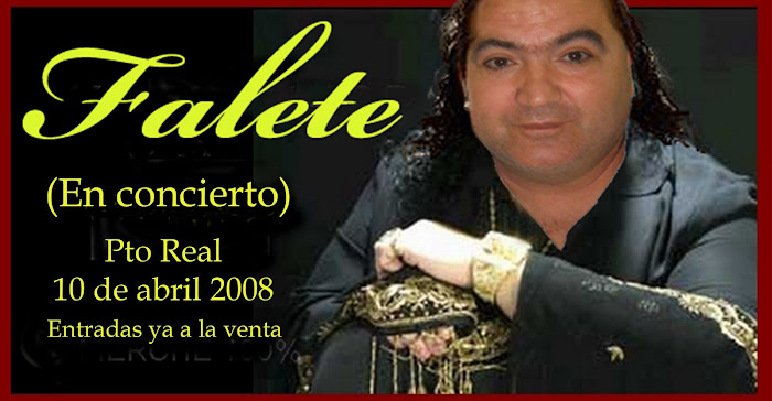Confirmado Falete actuará en Puerto Real
