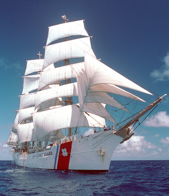 The Eagle--full sail (phot0 from the USCG website)
