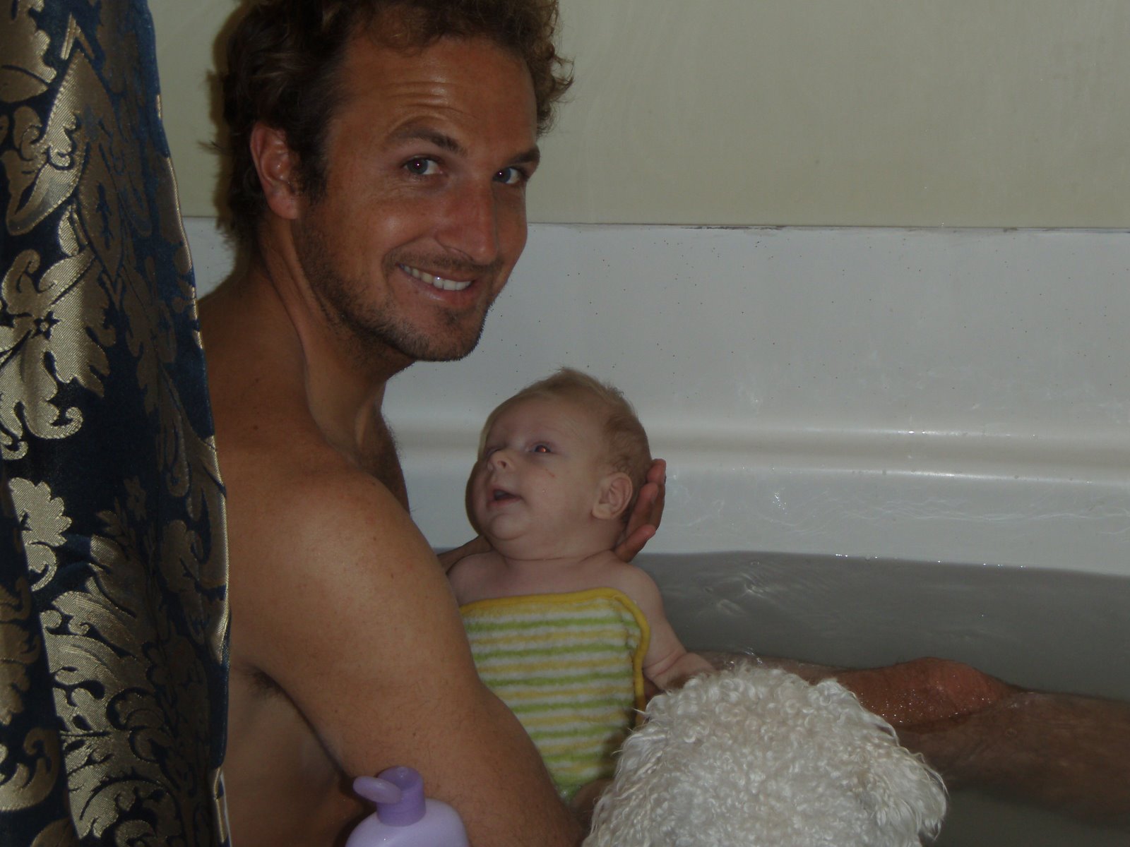 bath time w daddy