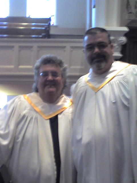Me and Alan today, after our last service together