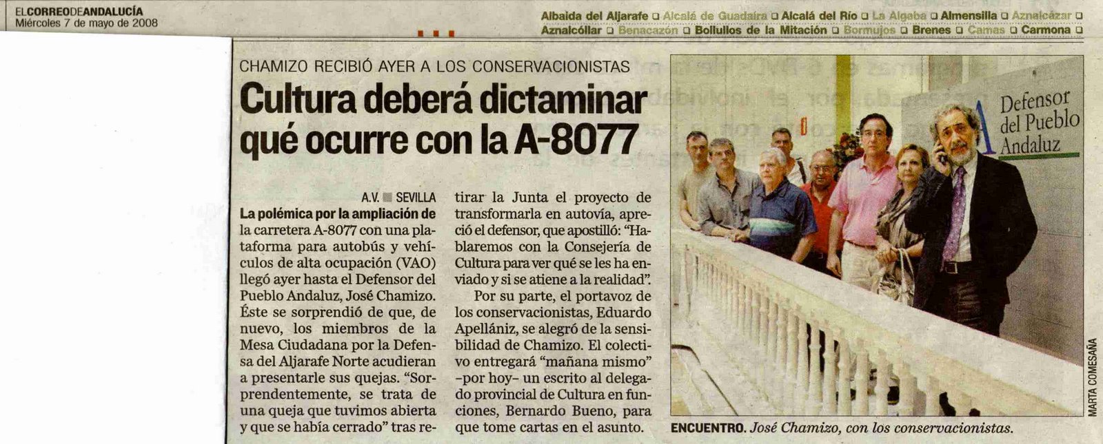 [2008+05+07+CORREO+ANDALUCÃ A+CULTURA+TENDRÃ +QUE+DICTAMINAR+QUÃ‰+OCURRE+CON+LA+A-8077.jpg]