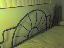 Black, Iron Bed Frame (Top and foot of bed)