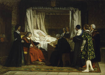 Doña Isabel la Católica dictando su testamento, de Rosales