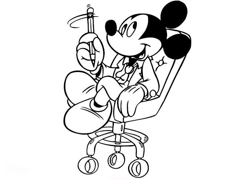 Mickey mouse escritor para pintar 