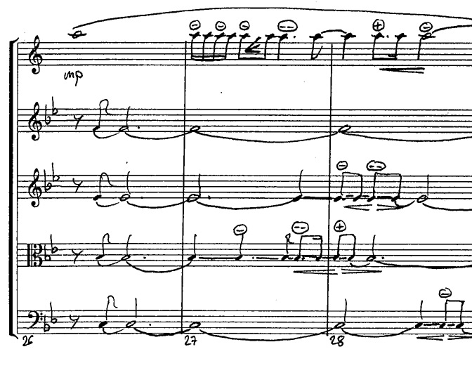 Nigritella nigra music score