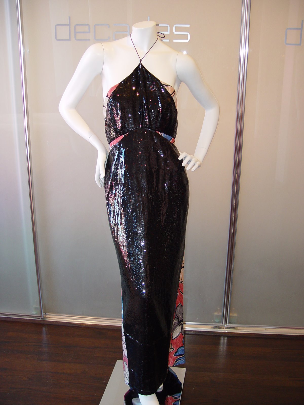 [GEOFFREY+BEENE+EARLY+80S+BLACK+SEQUIN+HALTER+GOWN+WITH+SILK+FLORAL+PATTERN+BACK+INSERT+MARKED+SIZE+6.JPG.JPG]