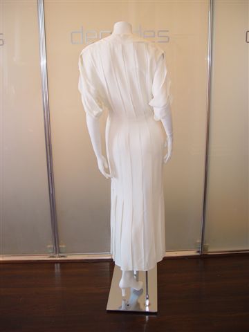 [THIERRY+MUGLER+WHITE+CREPE+CUT+OUT+SLEEVE+WITH+CAR+WASH+SKIRT+DRESS+C+80S+MARKED+SIZE+36.JPG.JPG]