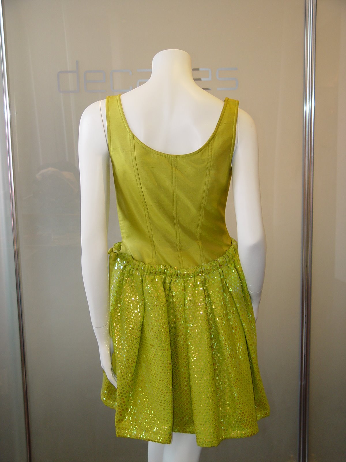 [CHRISTIAN+LACROIX+SUMMER+1995+LIME+DRESS+WITH+RAW+SILK+TOP+AND+PAILLETTE+SKIRT.JPG+(1).JPG]