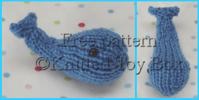 free whale knitting pattern toy
