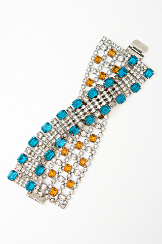 [Tom+Binns+Swarovski+crystal+and+rhodium+double+cross+bracelet+style.jpg]