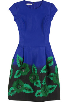 [Oscar+de+la+Renta+leaf+applique+dress+with+embroidered+hem+net-a-porter.jpg]