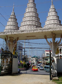 Outside the temple - the main road