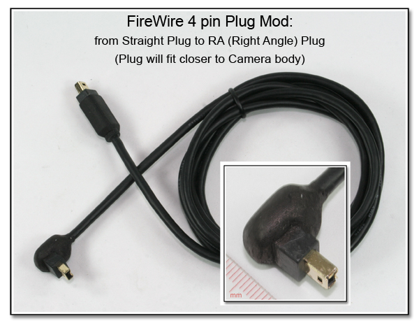 CP1066: FireWire 4 pin Plug Mod - from Straight Plug to RA Plug