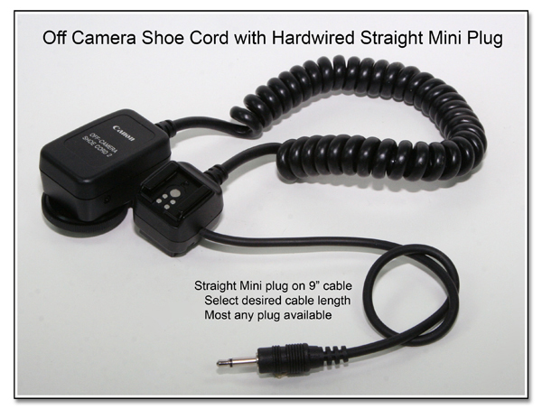 OC1047 (CP1082):Canon OCC with Hardwired Straight Mini Plug