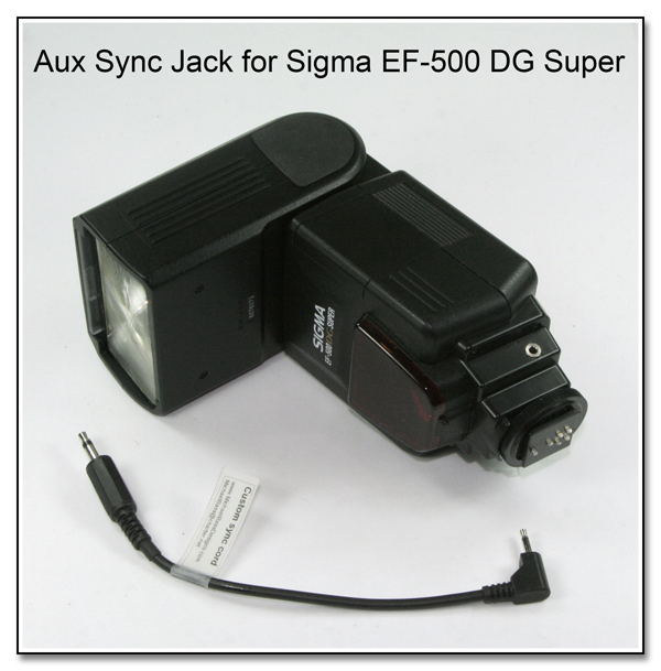 AS1029: Aux Sync Jack Mod for Sigma EF-500 DG Super Flash Unit