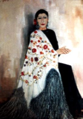 Portrait de Yarmen - Flamenco. Gisèle Durand-Ruiz.