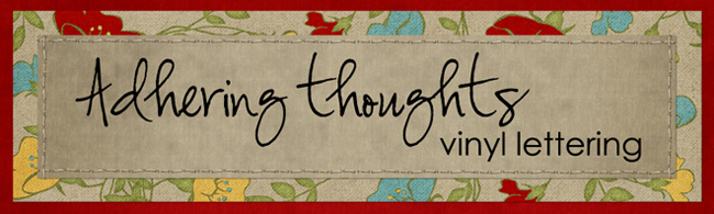 Adhering Thoughts Vinyl Lettering