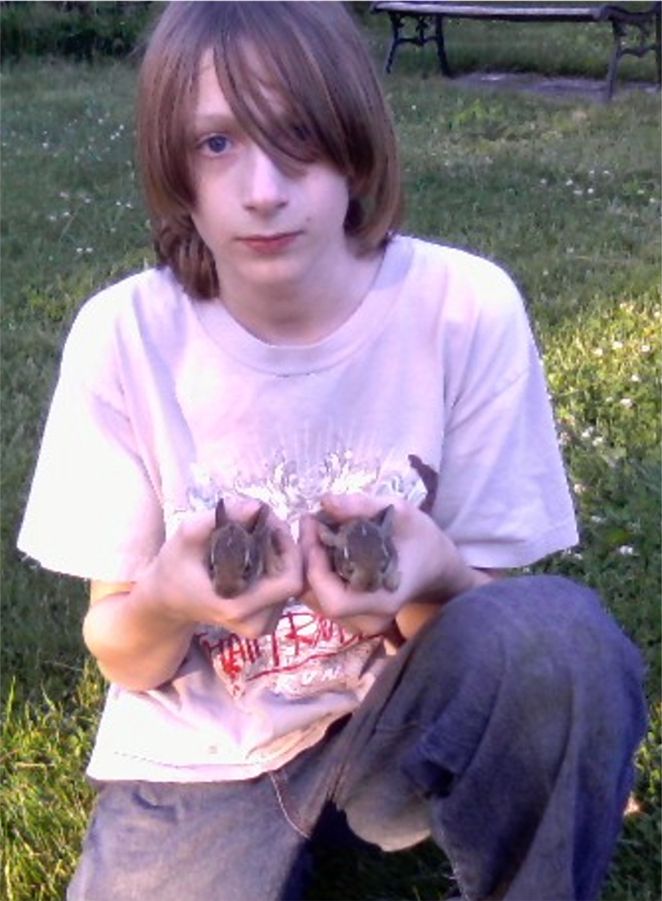 Bunnies and a boy with a big heart