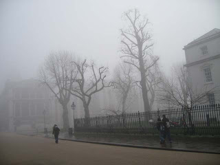 Greenwich in morning mist