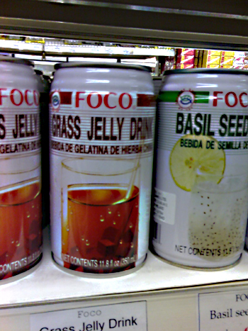 Grass Jelly *drink* this has got to be good for you.
