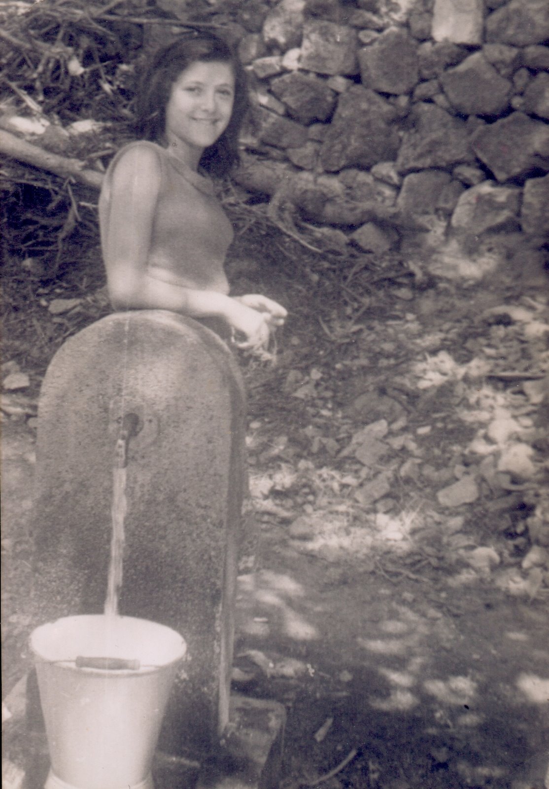 fontaine d'Aullène en 1951