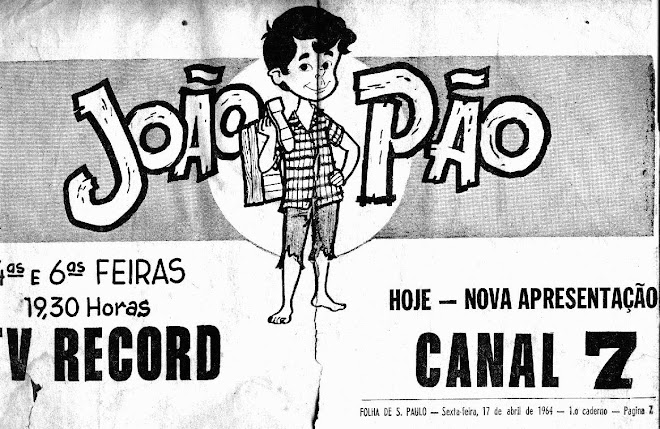 Ivan José - caricatura em anúncio do "João Pão"