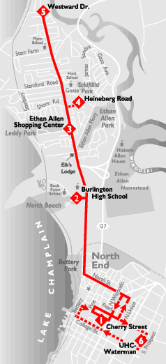 bus route North Ave