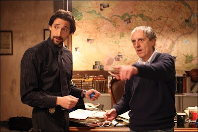 Dario Argento directs Adrien Brody on the set of Giallo
