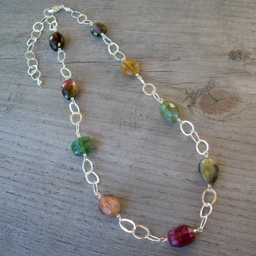 tourmaline chain necklace
