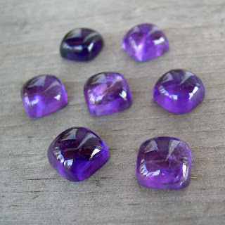 purple amethyst cabochon