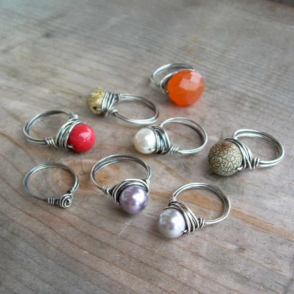 wire wrapped rings