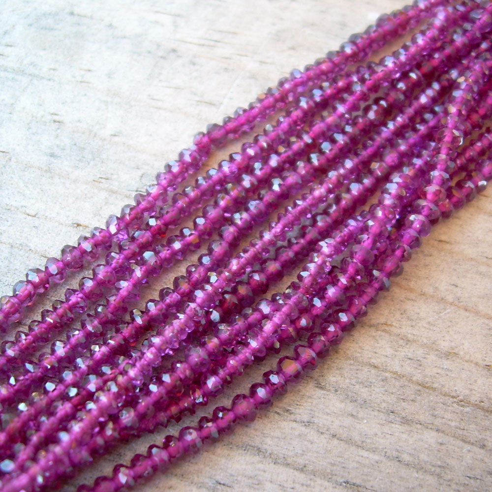 rhodolite garnet beads