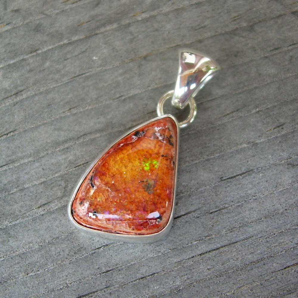 orange opal pendant
