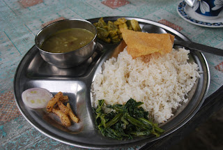 Dal-Bhat - traditional Nepalese lunch