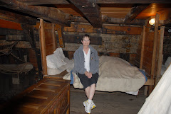 Mary checks out the bed on the Mayflower