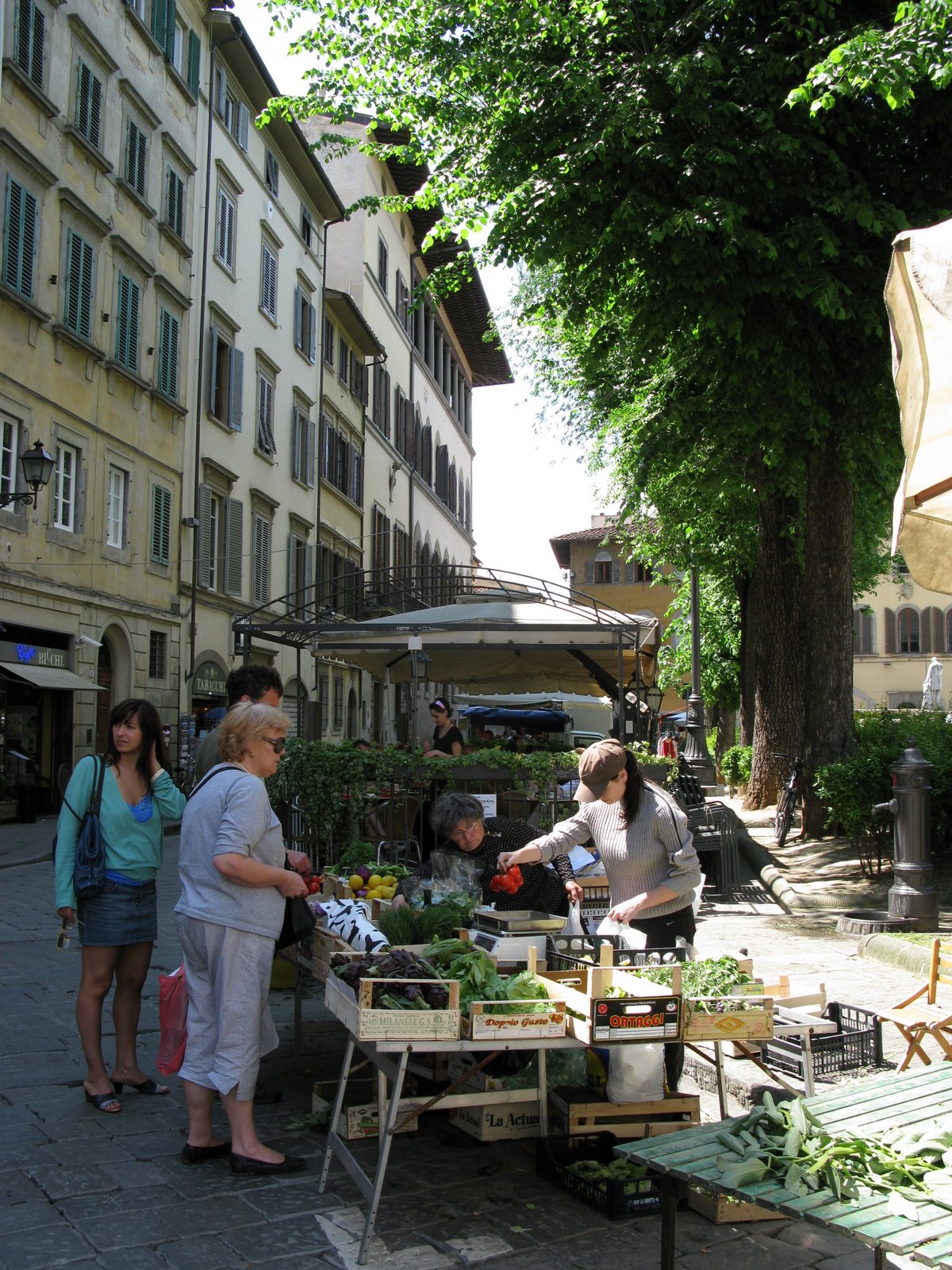 Market in Piazza Santo Spirito