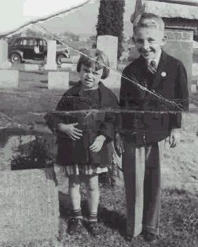Jerry & his cousin, Birdie Longgood around 1939