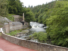New Lanark and Clyde Waterfall