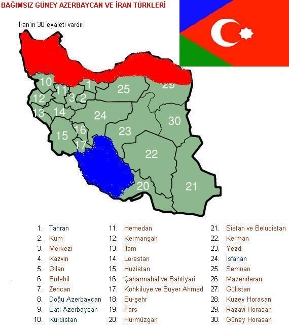 Cenubi Azerbaycanimiz ve onun Eyaletleri