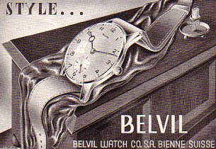 Mid-Century Watch Ads 1946-1959