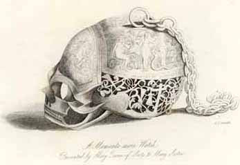 Haunted Horology Week!  Mary Queen of Scots Skull Watch