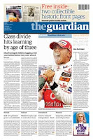 Image of Guardian newspaper front cover - 50,000th edition