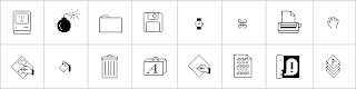 Susan Kare's original Macintosh icons